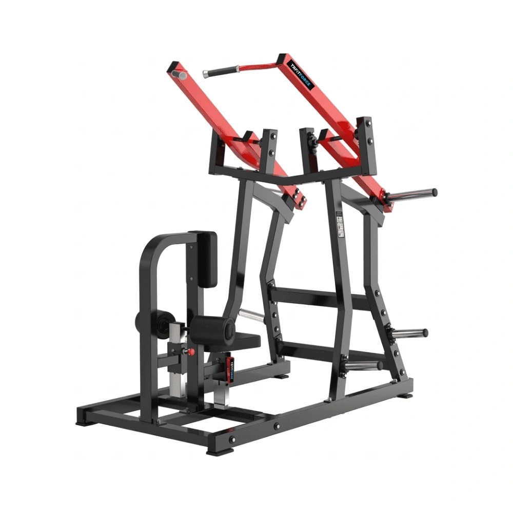 Máquina de Puxada Alta Articulada TM16 para treino profissional de costas e dorsais.