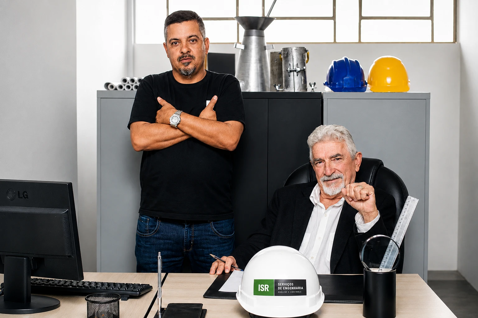 Liderança técnica da ISR Engenharia em ensaios laboratoriais e controle tecnológico de obras